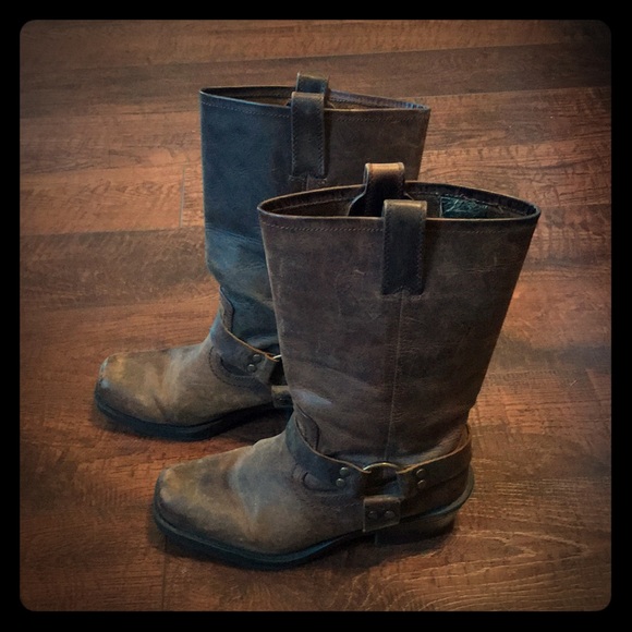 Leather motorcycle boots - Picture 1 of 4